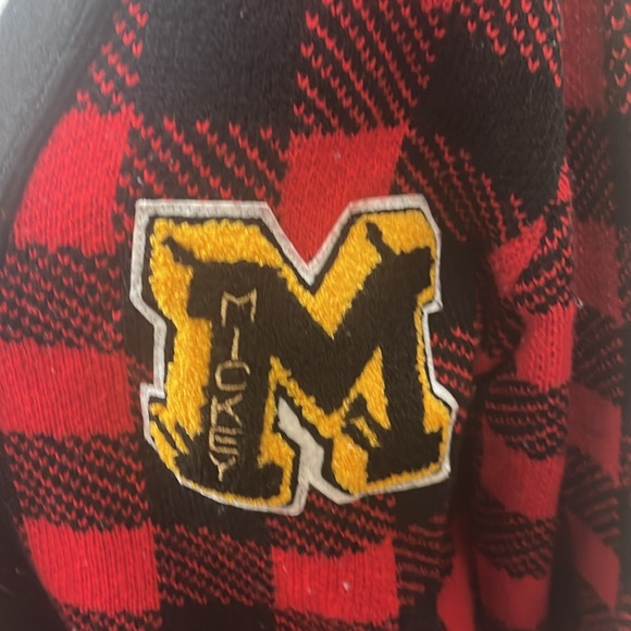 Disney X Forever 21 Mickey Mouse Sweater Women’s Plaid Preppy Cardigan - Picture 3 of 8